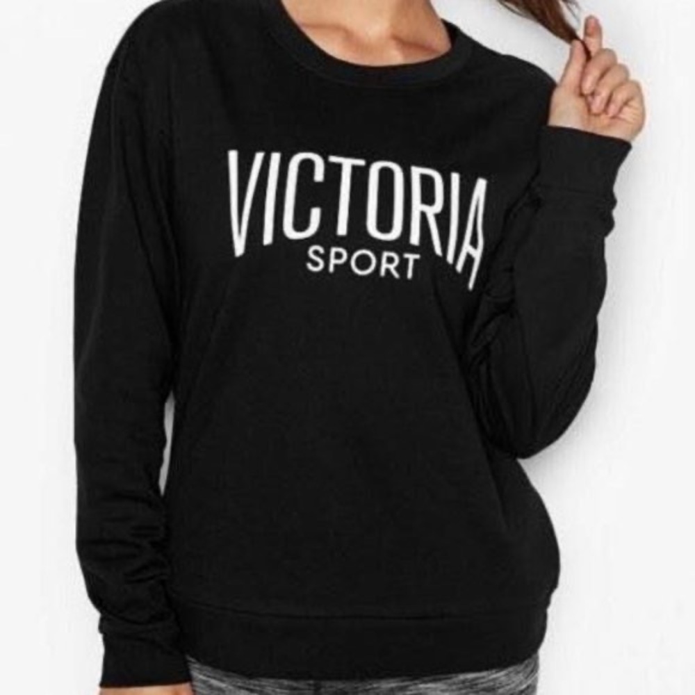 [VS] Classic Black Logo Sport Crewneck